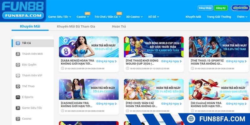 Tất cả đều đi kèm với các điều kiện riêng biệt nên cần chú ý