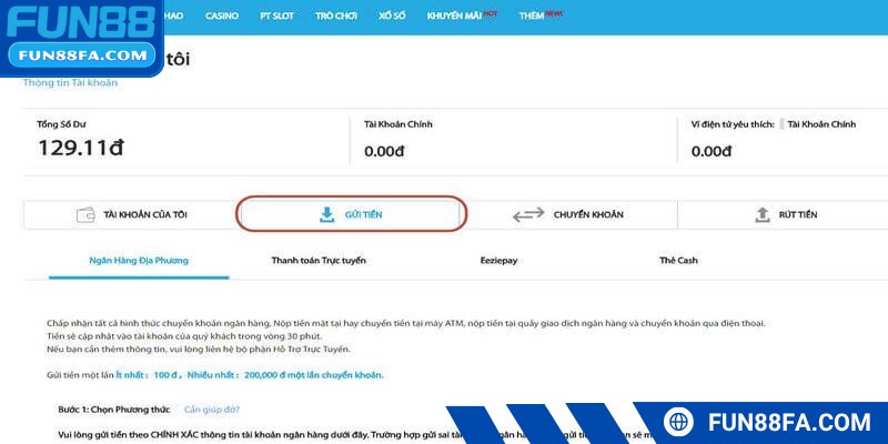 Đổi giftcode lấy tiền vốn là phương thức nạp tiền Fun88 tiện lợi nhất