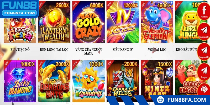Nổ hũ Fun88 là một hình thức giải trí đổi thưởng vô cùng cuốn hút