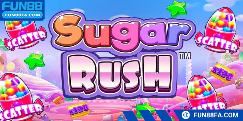 Nổ hũ Sugar Rush là trò chơi slot phát triển theo phong cách kẹo ngọt vui nhộn